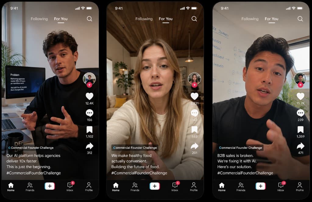 Founders pitching on TikTok — Build With HeyCo.